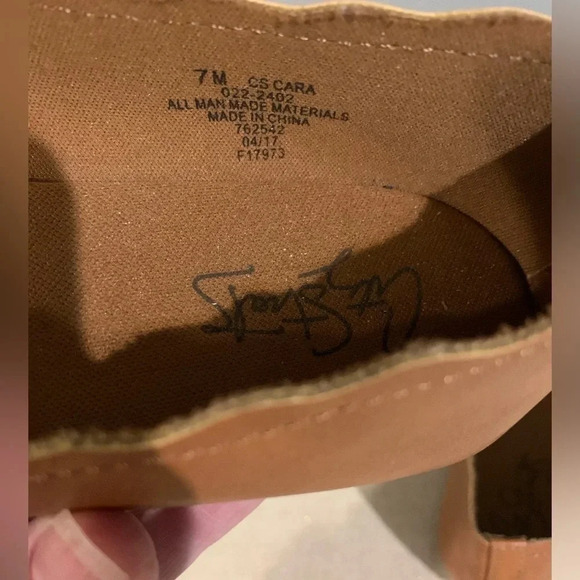 City Streets Flats Women 7 Brown Cara Scalloped Slip On Ballet Faux Leather Shoe - Picture 5 of 6